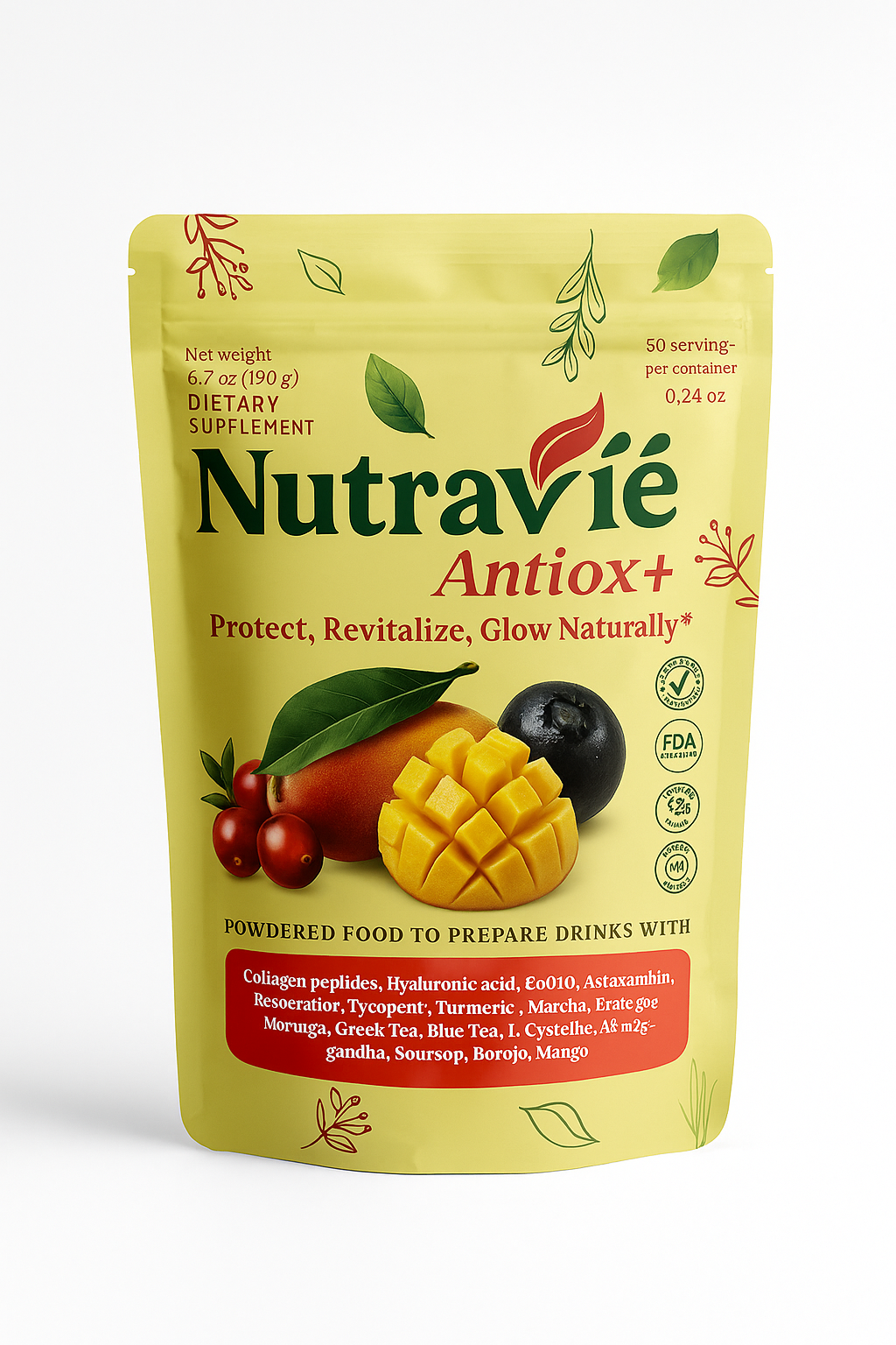 Nutraviē Antiox+ The antioxidant revolution for your skin and your energy